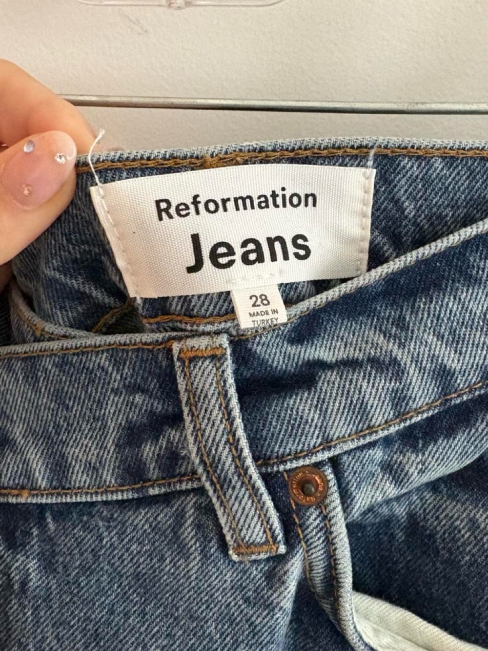 Reformation Denim Skirt